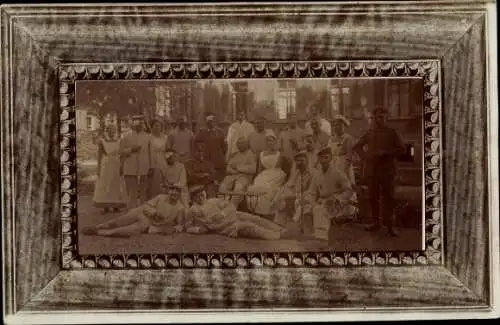 Foto Ak Heidelberg am Neckar, Deutsche Soldaten in Uniformen, Augenklinik, I WK