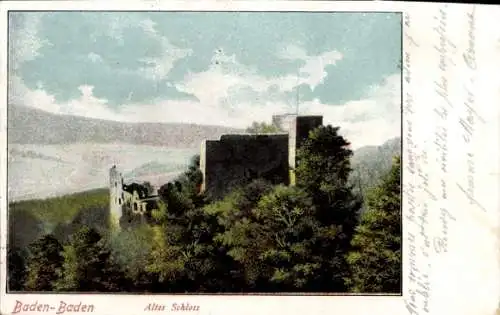 Ak Baden Baden am Schwarzwald, Altes Schloss