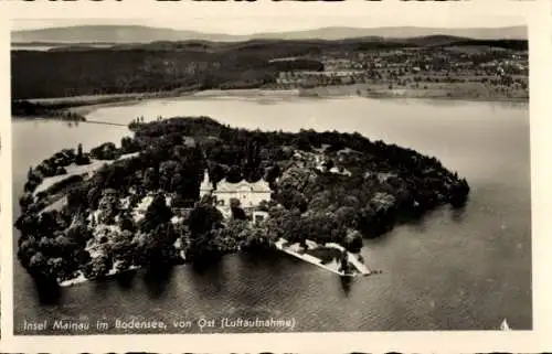 Ak Insel Mainau im Bodensee, Fliegeraufnahme