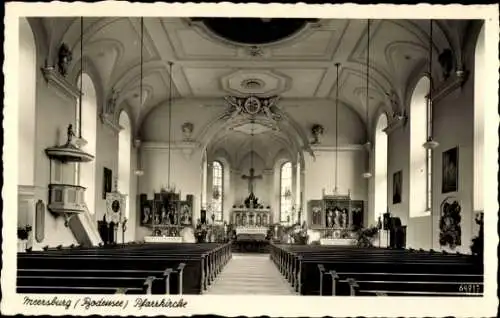 Ak Meersburg am Bodensee, Innenansicht Pfarrkirche