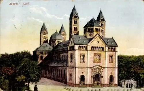 Ak Speyer am Oberrhein, der Dom