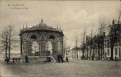 Ak St. Nicolas Sint Niklaas Waas Waes Ostflandern Belgien, Le Kiosque au Parc