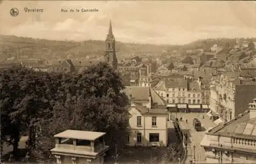 Ak Verviers Wallonien Lüttich, rue de la Concorde