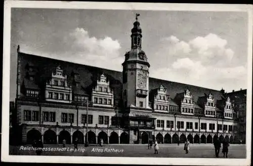 Ak Leipzig in Sachsen, altes Rathaus