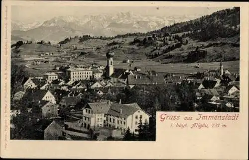 Ak Immenstadt im Allgäu Schwaben, Gesamtansicht