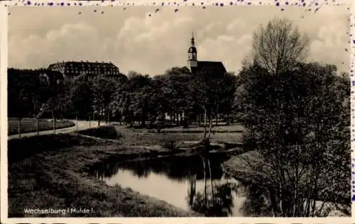 Ak Wechselburg in Sachsen, Mulde