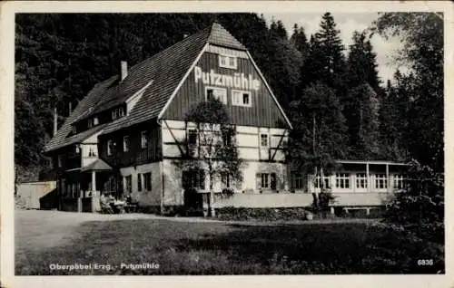 Ak Oberpöbel Dippoldiswalde Sachsen, Putzmühle