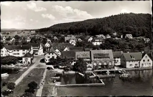 Ak Unteruhldingen Mühlhofen Bodensee, Teilansicht, Wohnhäuser