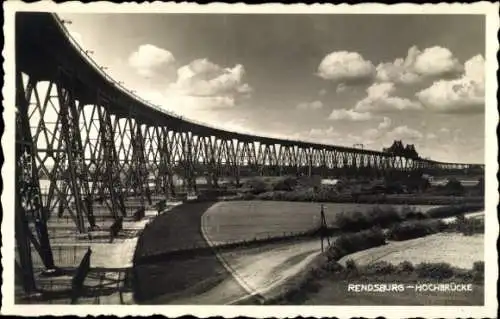 Foto Ak Rendsburg in Schleswig Holstein, Hochbrücke