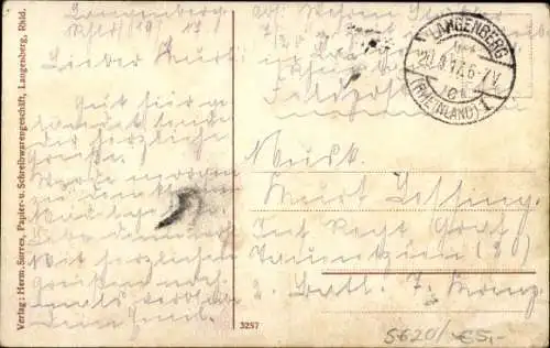 Ak Langenberg Velbert im Rheinland, Teilansicht