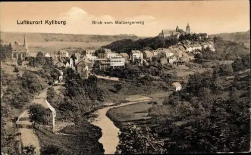 Ak Kyllburg in der Eifel, Blick vom Malbergerweg