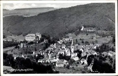 Ak Kyllburg in der Eifel, Malberg, Gesamtansicht