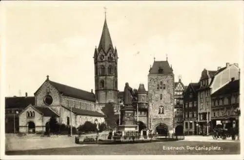 Ak Lutherstadt Eisenach in Thüringen, Carlsplatz