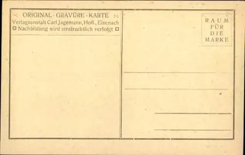 Ak Lutherstadt Eisenach in Thüringen, Wartburg, Innenansicht Landgrafenzimmer