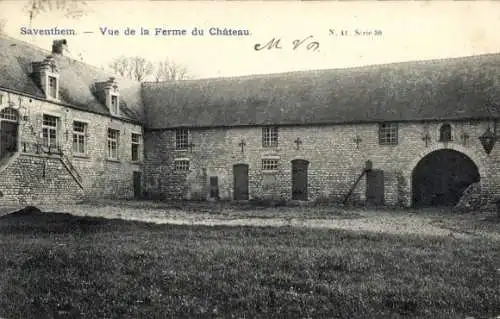 Ak Saventhem Zaventem Flandern Flämisch Brabant, Blick von der Ferme du Chateau