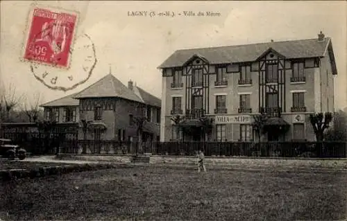 Ak Lagny Seine et Marne, Villa du Metro