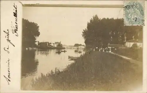 Foto Ak Lagny Seine et Marne, Kanal