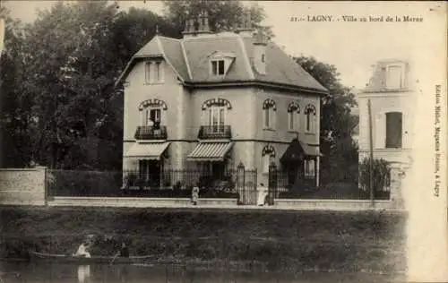 Ak Lagny Seine et Marne, Villa