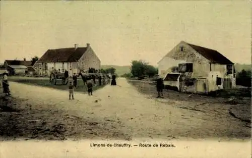 Ak Limons de Chauffry Seine et Marne, Route de Rebais