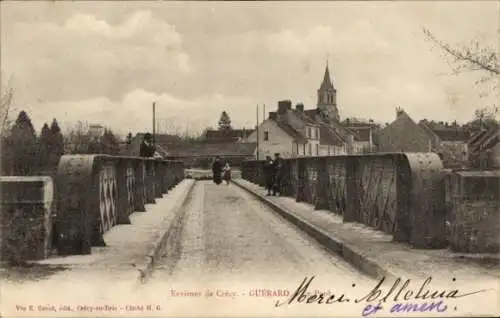 Ak Guérard Seine-et-Marne, Pont