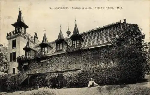 Ak Saint Avertin Indre et Loire, Chateau de Cange, Villa Ste-Helene