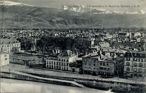 Ak Grenoble Isère, Panorama, Massif du Taillefer