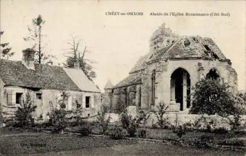 Ak Chezy en Orxois Aisne, Abside de l'Eglise Renaissance, Cote Sud