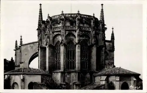 Ak Viviers sur Rhone Ardèche, am Ufer der Kathedrale