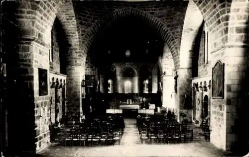 Ak Solignac Haute Vienne, Kirche, Innenansicht