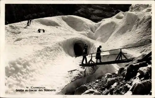 Ak Chamonix Mont Blanc Haute Savoie, Gletscherhöhle