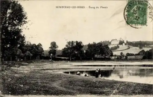 Ak Montceau les Mines Saône et Loire, Etang du Plessis