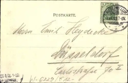 Ak Niederwalluf Walluf am Rhein, Hotel zum Schwan, Weinhandlung