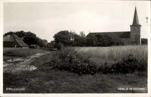 Ak Terschelling-Friesland Niederlande, Kirche in Hoorn