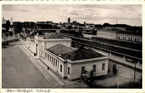 Ak Poznań Posen, Straßenpartie am Westbahnhof