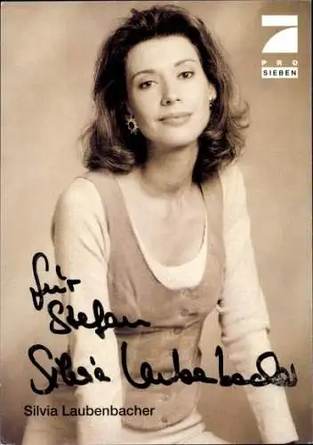 Ak Schauspielerin Silvia Laubenbacher, Portrait, Autogramm