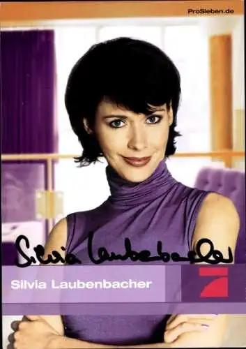 Ak Schauspielerin Silvia Laubenbacher, Portrait, Autogramm