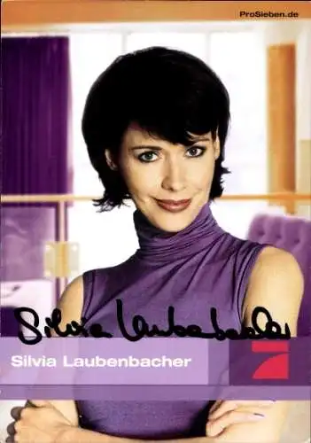 Ak Schauspielerin Silvia Laubenbacher, Portrait, Autogramm