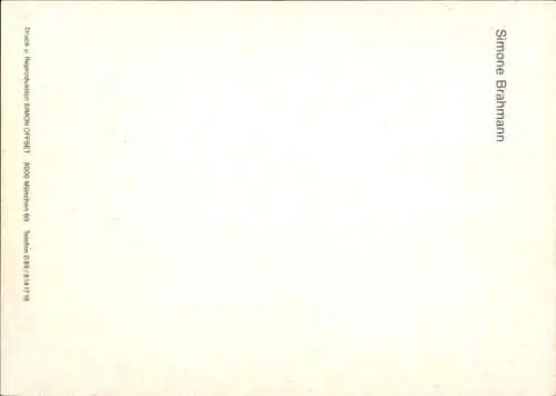 Ak Schauspielerin Simone Brahmann, Portrait, Autogramm