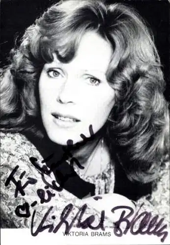 Ak Schauspielerin Viktoria Brams, Portrait, Autogramm