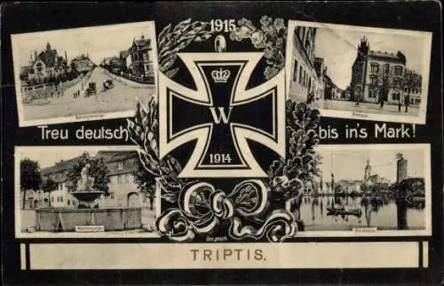Ak Triptis in Thüringen, Rathaus, Stadtansichten, Eisernes Kreuz
