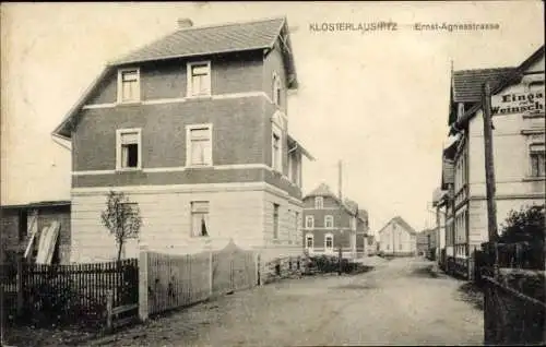 Ak Bad Klosterlausnitz in Thüringen, Ernst-Agnesstraße, Weinschänke