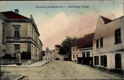 Ak Hermsdorf in Thüringen, Eisenberger Straße, Klosterlausnitz