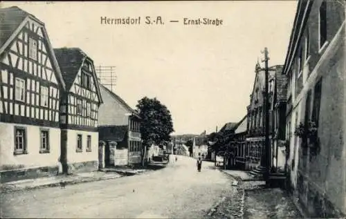 Ak Hermsdorf in Thüringen, Ernst-Straße