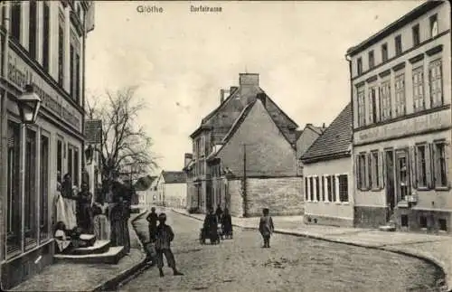 Ak Glöthe Staßfurt im Salzlandkreis, Dorfstraße