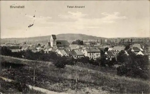 Ak Brunstatt Elsass Haut Rhin, Totalansicht