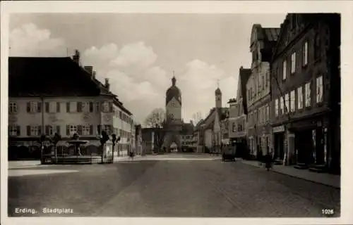 Ak Erding in Oberbayern, Stadtplatz