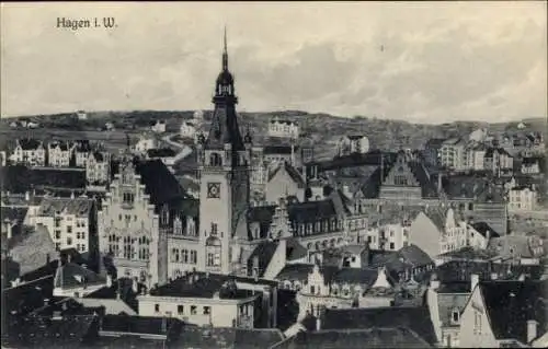 Ak Hagen in Westfalen, Totale
