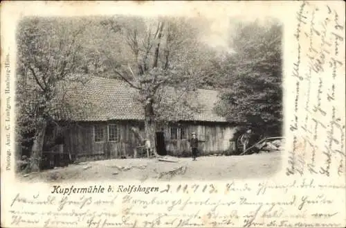 Ak Kuüfermühle bei Rolfshagen Auetal in Schaumburg, Holzhütte