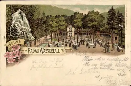 Litho Bad Harzburg am Harz, Radauwasserfall, Restauration