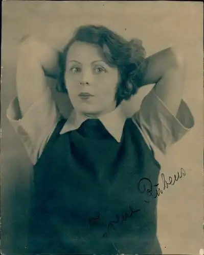 Foto Schauspielerin Irene Rubens, Portrait, Autogramm